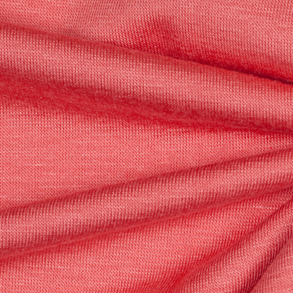 Flamingo Pink Stretch Viscose Jersey - Detail