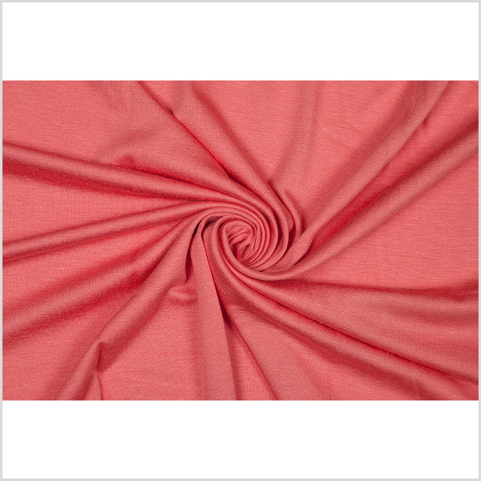Flamingo Pink Stretch Viscose Jersey - Full