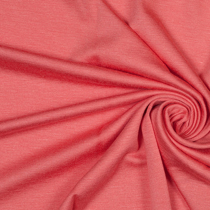 Flamingo Pink Stretch Viscose Jersey