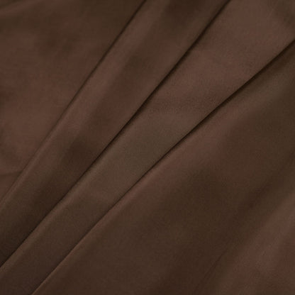 Milk Chocolate Bemberg Viscose Lining Folded