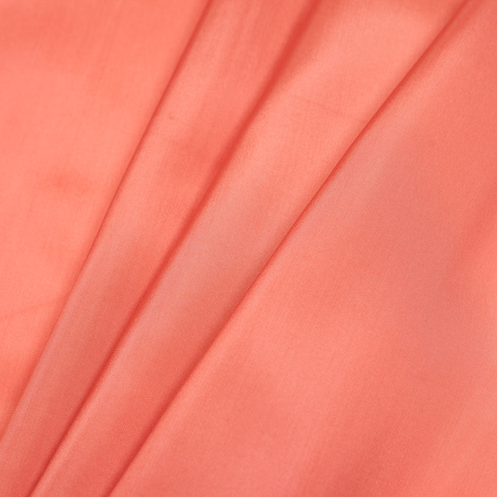 Spiced Coral Bemberg Viscose Lining Folded