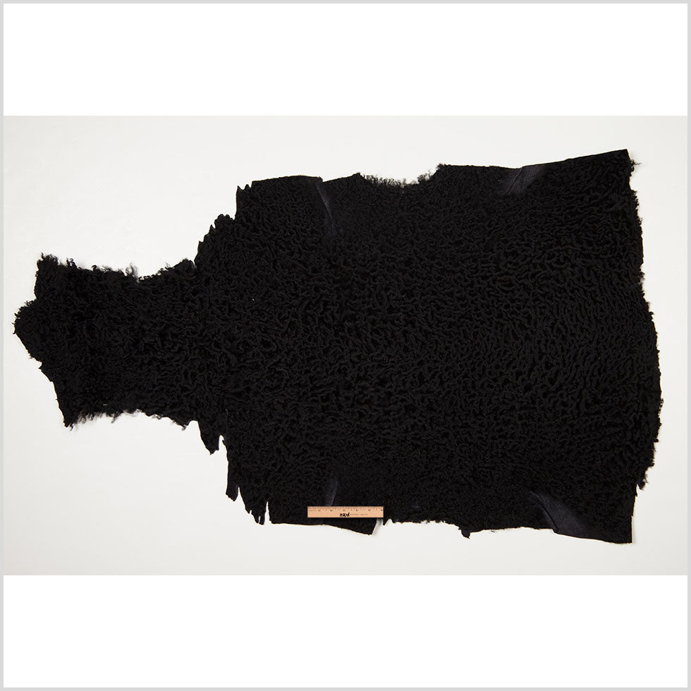 Black Shaved Persian Lamb Fur