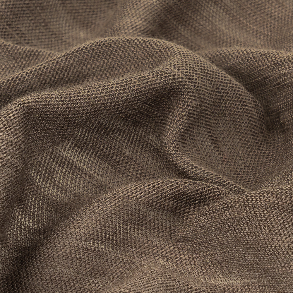 Heathered Dark Gray Sheer Rayon Jersey Detail