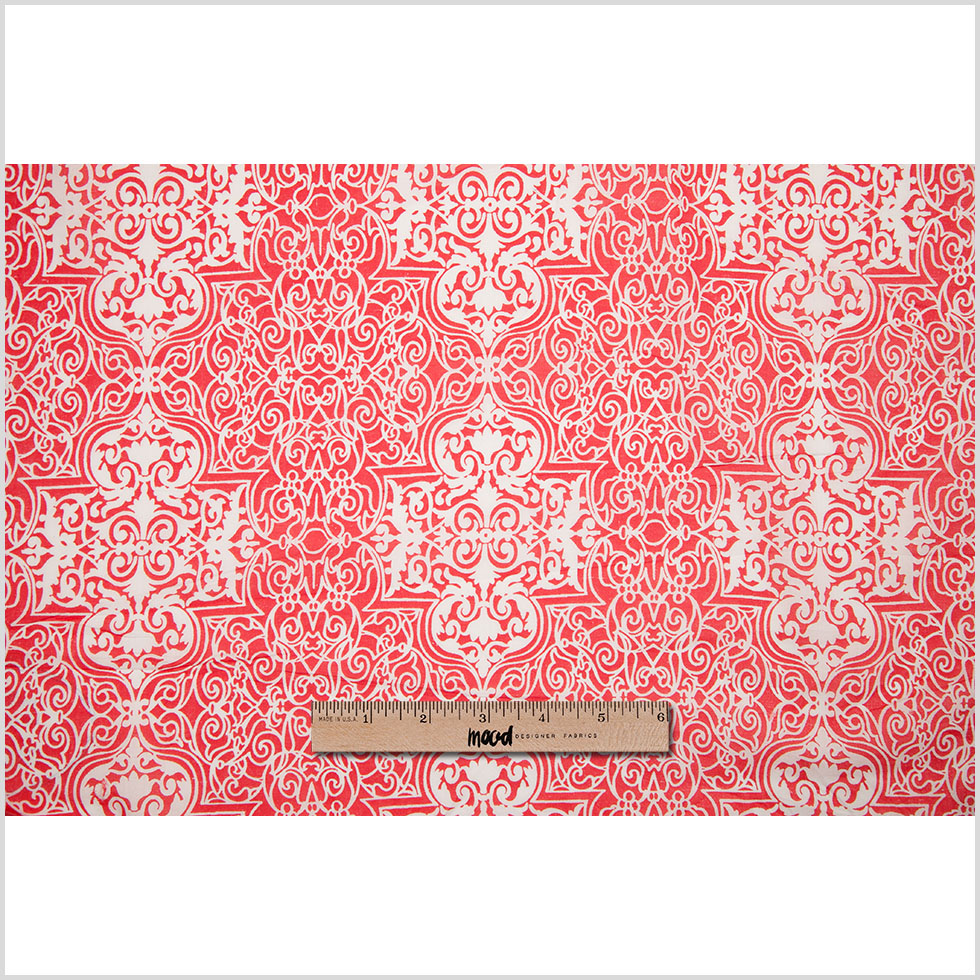 High Rish Red Printed Cotton Woven - Full