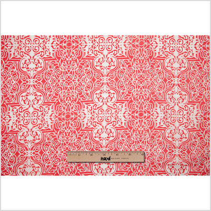 High Rish Red Printed Cotton Woven - Full