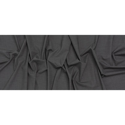 Italian Light Gray Wool-Spandex Suiting - Full