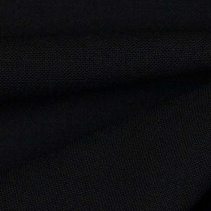 Italian Black Wool-Spandex Suiting - Full