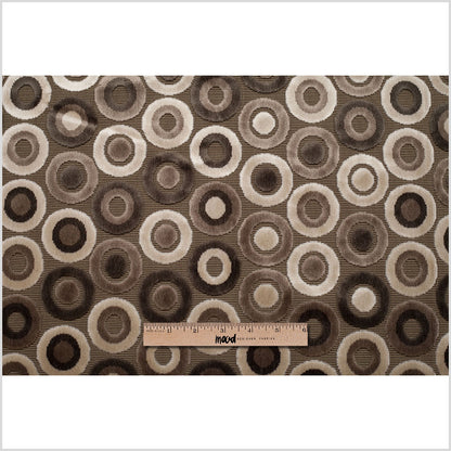 Gray/Beige Geometric Velvet Full