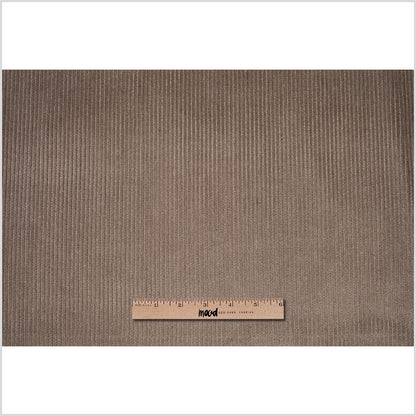 Turkish Gray Ribbed Velvet - Full