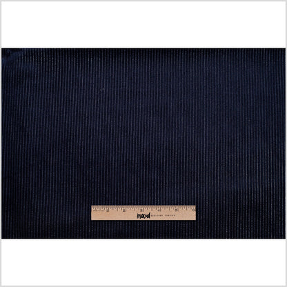 Navy Ribbed Velvet Full
