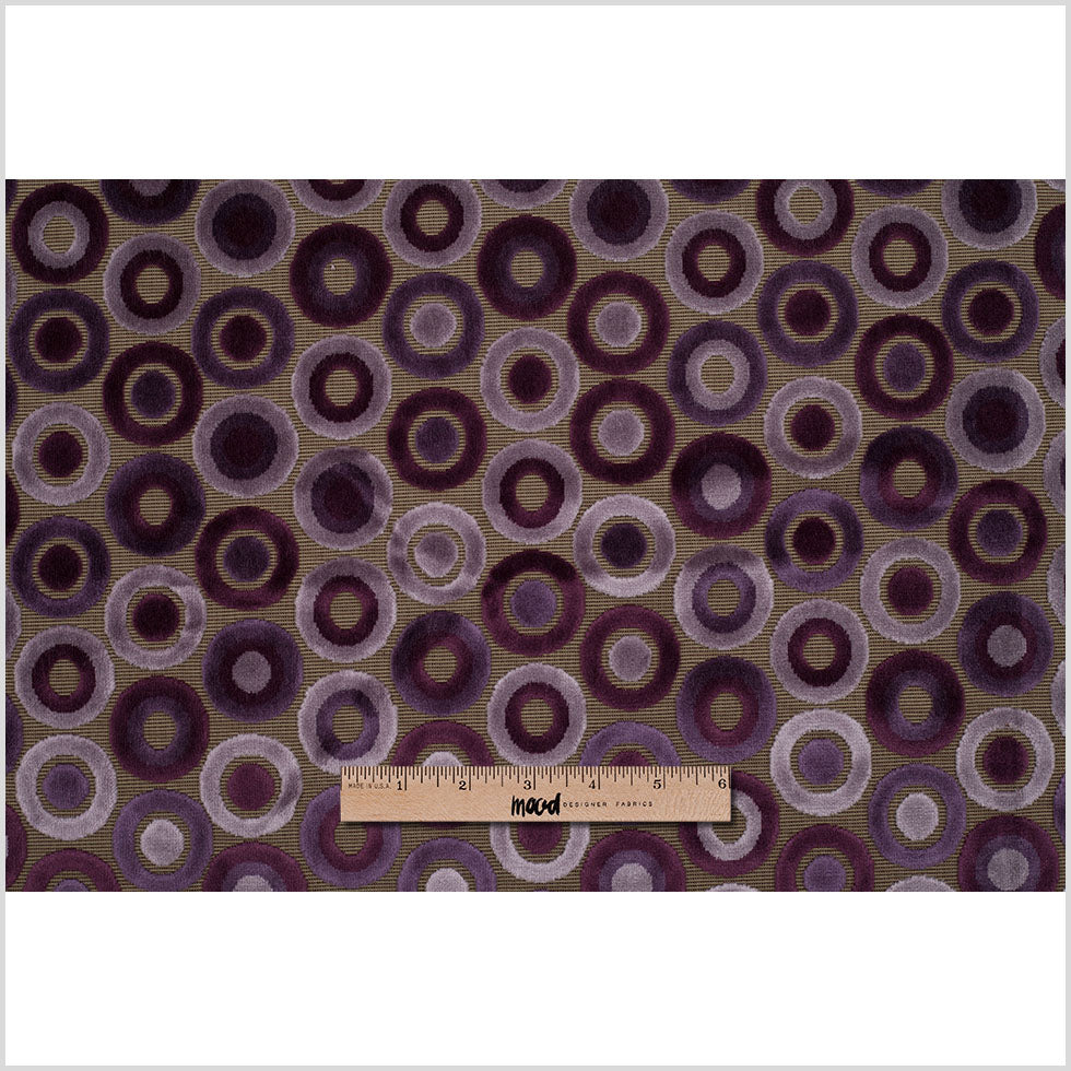 Turkish Purple Geometric Velvet - Full