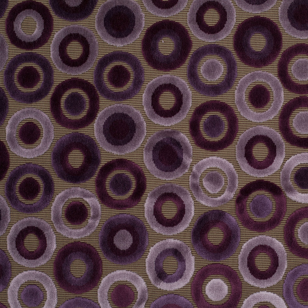 Turkish Purple Geometric Velvet