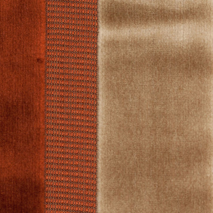 Turkish Beige/Rust Striped Velvet - Detail