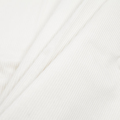 Ivory Ribbed Velvet Folded