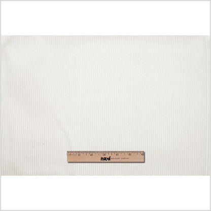 Ivory Ribbed Velvet Full