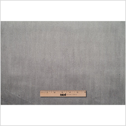Turkish Gray Ribbed Velvet - Full