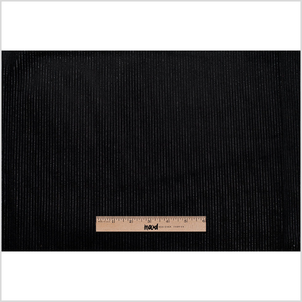 Black Ribbed Velvet Full