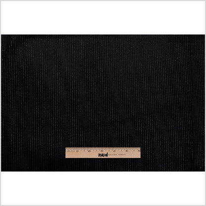 Black Ribbed Velvet Full