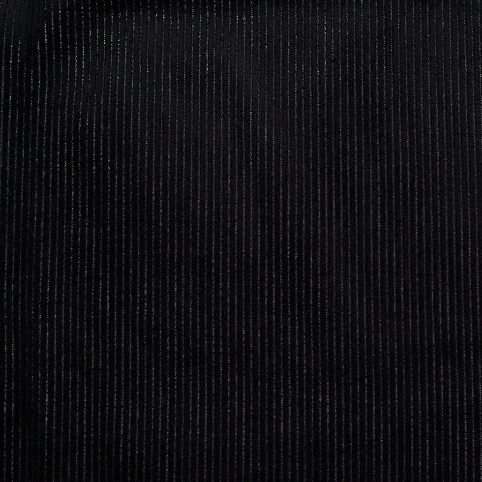 Black Ribbed Velvet
