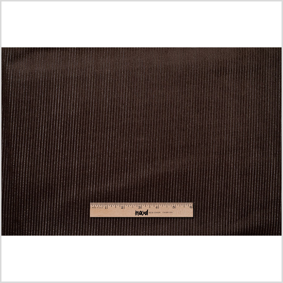 Turkish Brown Ribbed Velvet - Full