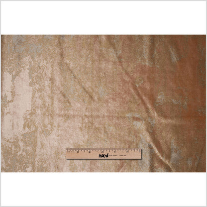 Metallic Rose Gold Abstract Velvet Full