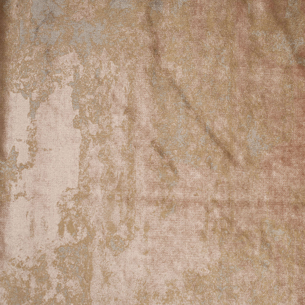 Metallic Rose Gold Abstract Velvet