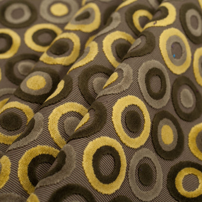 Green Geometric Velvet Folded