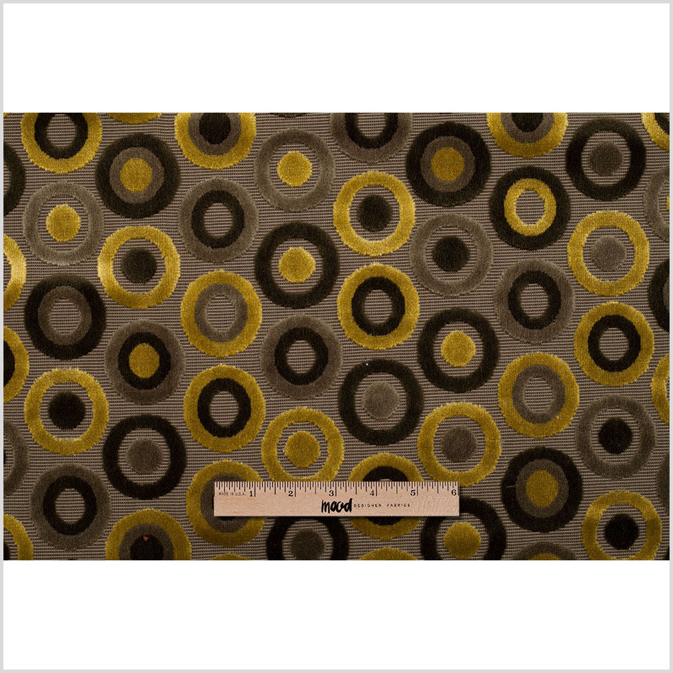 Green Geometric Velvet Full