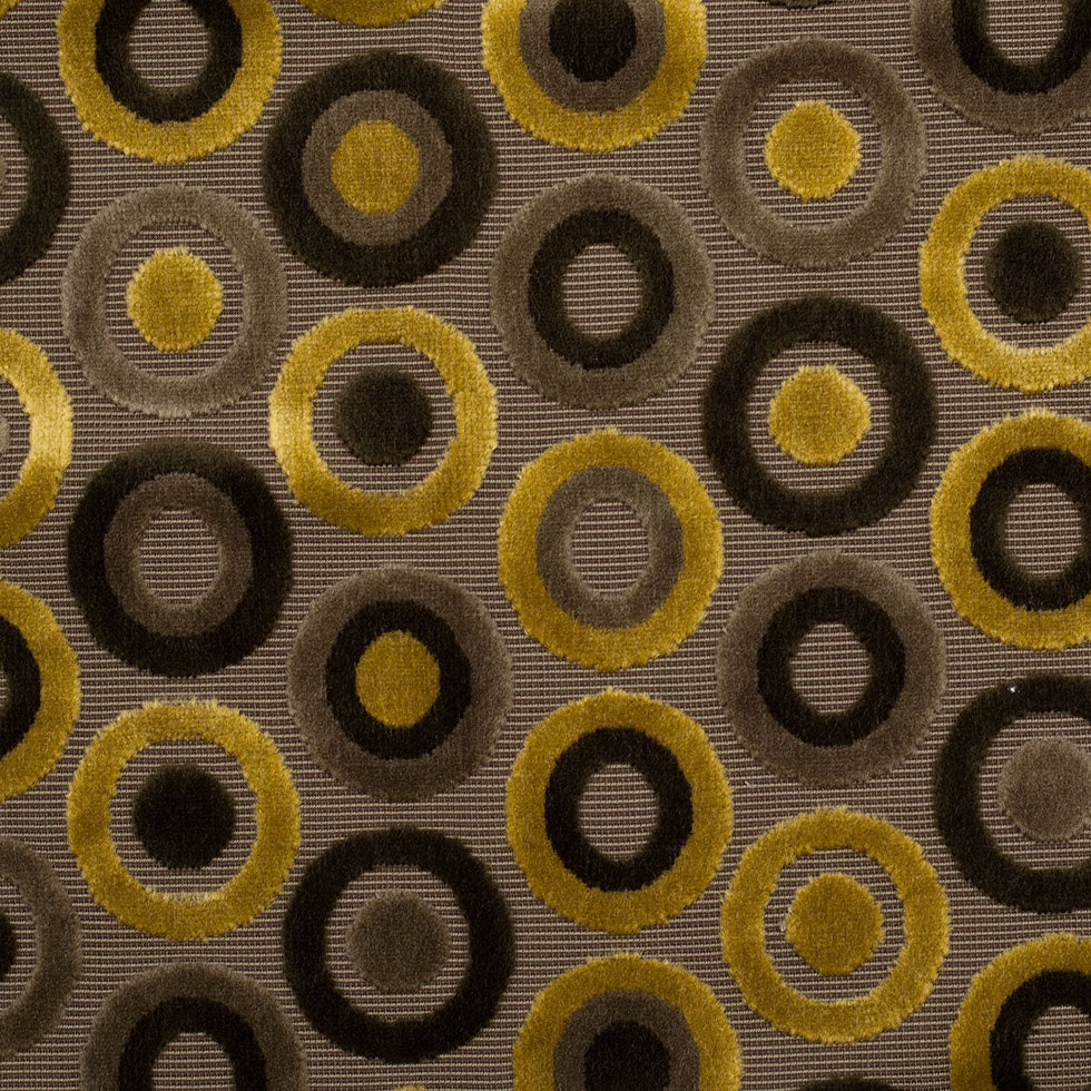 Green Geometric Velvet