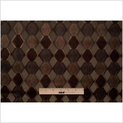 Brown Geometric Velvet Full