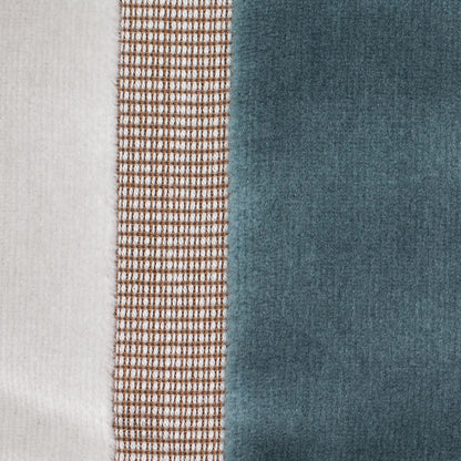 Blue/Gray Striped Velvet Detail