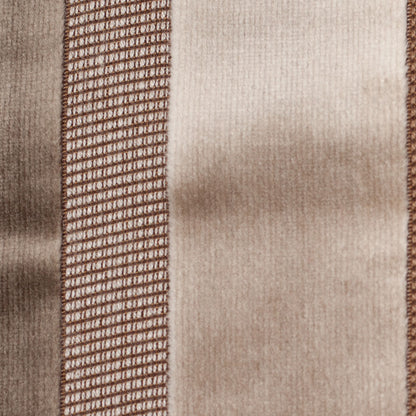 Brown/Gray Striped Velvet Detail