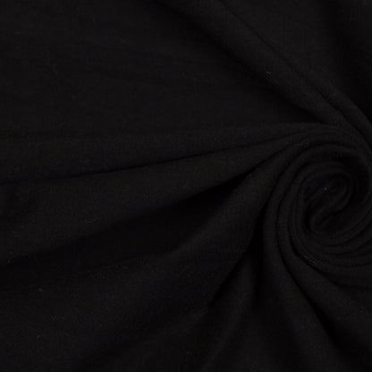 Black Cotton-Viscose Jersey