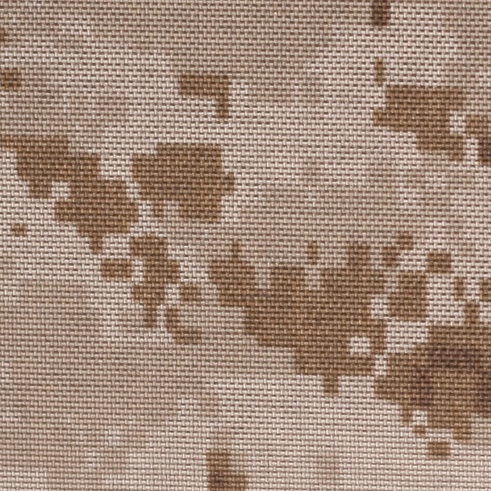 Tan/Brown Digital Camouflage Printed Polyester Canvas - Detail