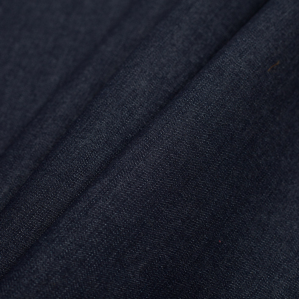 Midnight Blue Cotton Denim - Folded