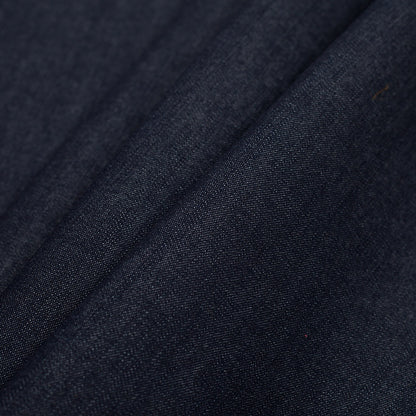 Midnight Blue Cotton Denim - Folded