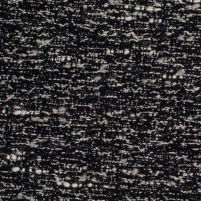 Italian Black/White Metallic Wool Woven - Detail