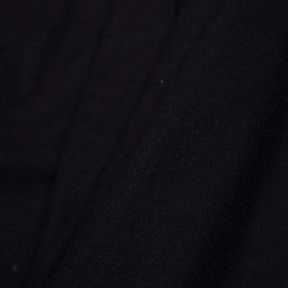 Black Single-Faced Thick Wool Fleece - Folded