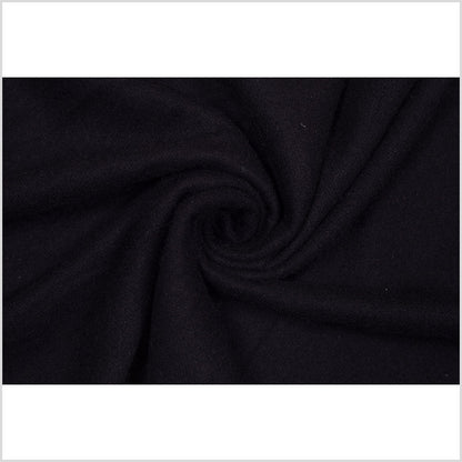 Black Single-Faced Thick Wool Fleece - Full