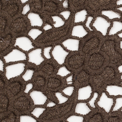 Cypress Green Novelty Polyester Guipure Lace Detail