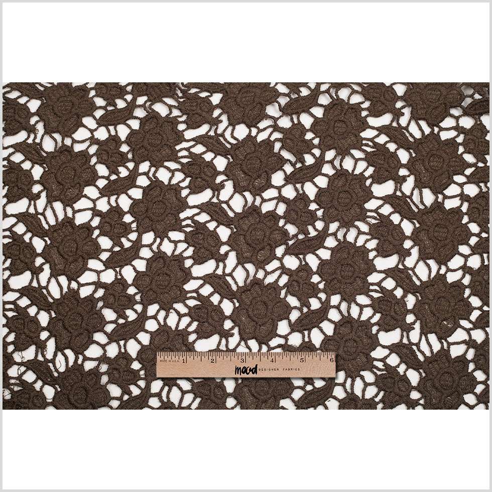 Cypress Green Novelty Polyester Guipure Lace Full