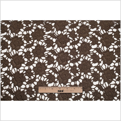 Cypress Green Novelty Polyester Guipure Lace Full