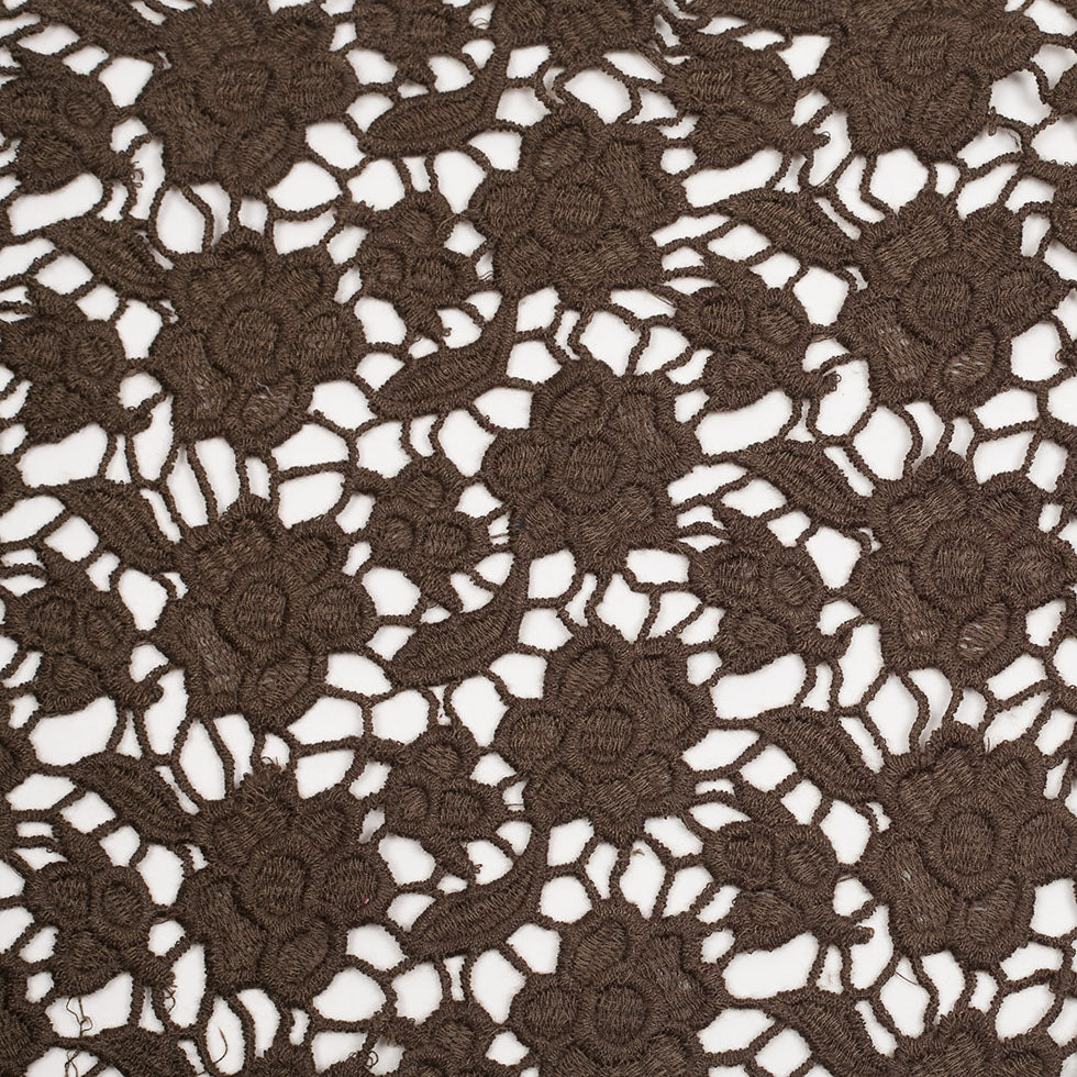 Cypress Green Novelty Polyester Guipure Lace