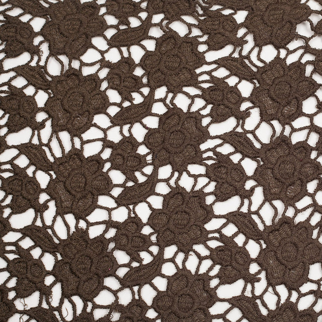 Cypress Green Novelty Polyester Guipure Lace
