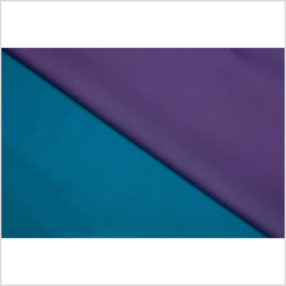Paisley Purple/Mood Blue Double-Faced Neoprene/Scuba Fabric Folded