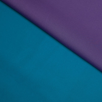 Paisley Purple/Mood Blue Double-Faced Neoprene/Scuba Fabric