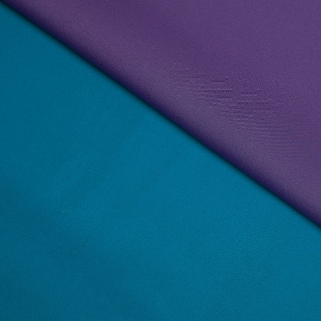 Paisley Purple/Mood Blue Double-Faced Neoprene/Scuba Fabric