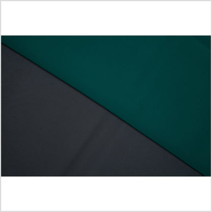 Gravel Gray/Forest Green Double-Faced Neoprene/Scuba Fabric - Folded