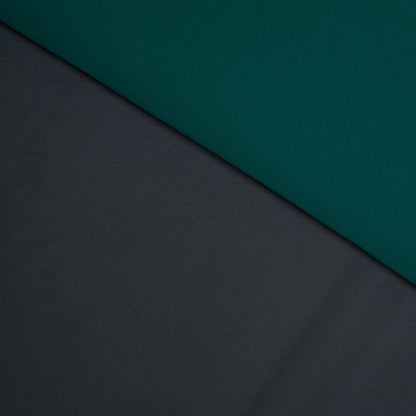 Gravel Gray/Forest Green Double-Faced Neoprene/Scuba Fabric