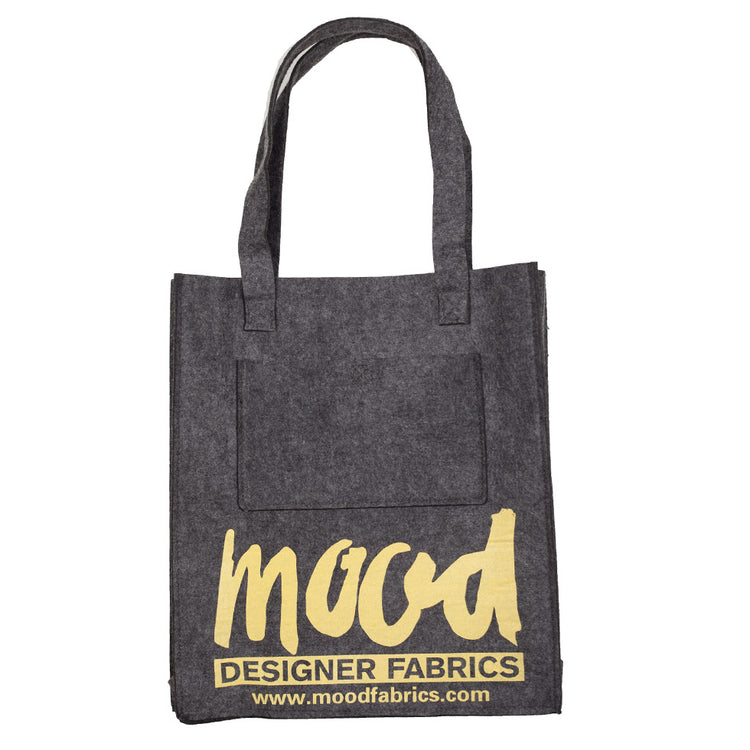 template--25130090922057__main-Charcoal Felt Mood Bag with Yellow Logo